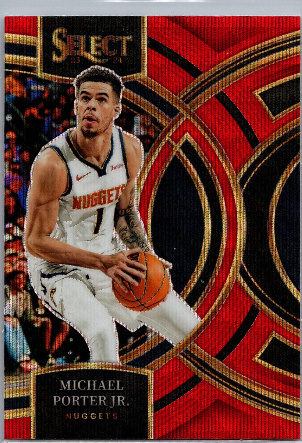 2023-24 Panini Select #178 Michael Porter Jr. Red Wave Prizms