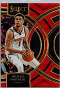 2023-24 Panini Select #178 Michael Porter Jr. Red Wave Prizms