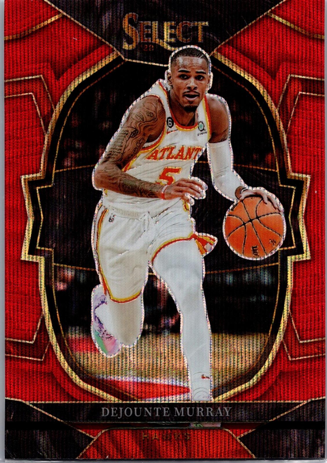2022-23 Panini Select #2 Dejounte Murray Red Wave Prizm