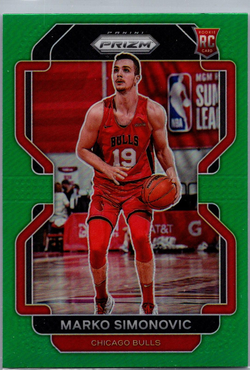2021-22 Panini Prizm #166 Marko Simonovic Green