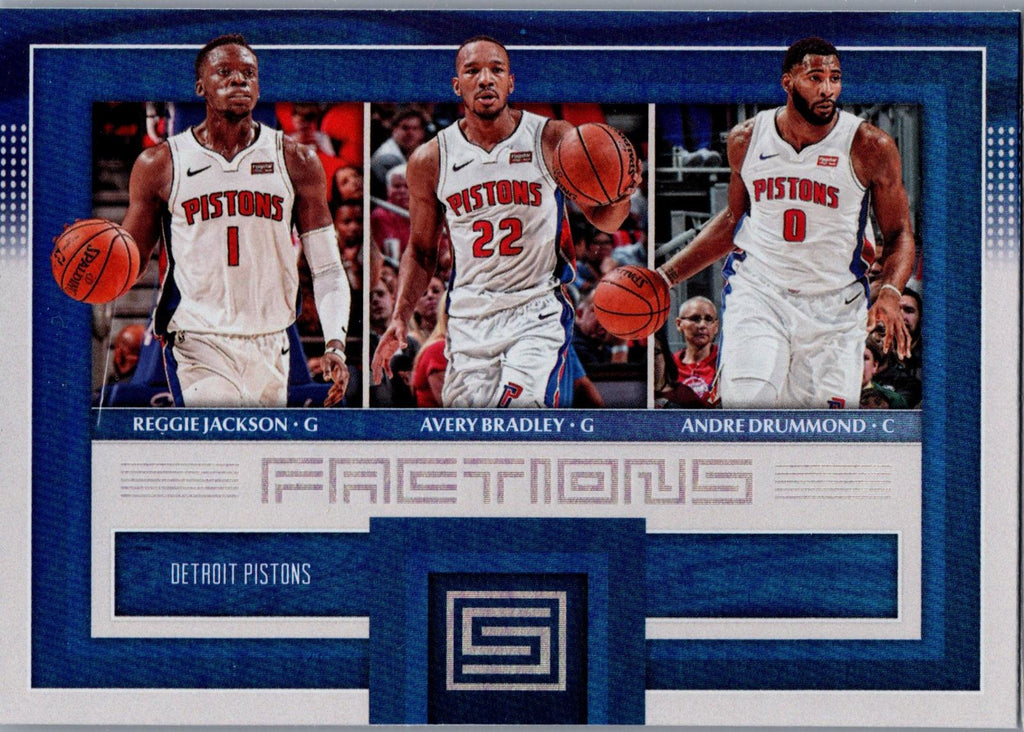 2017-18 Panini Status #18 Andre Drummond / Avery Bradley /Jackson Factions